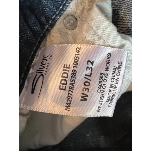 Silver Jeans Eddie mens 30 x 32 Western 30x32 Distressed Stretch Western‎ Jean - Picture 5 of 9